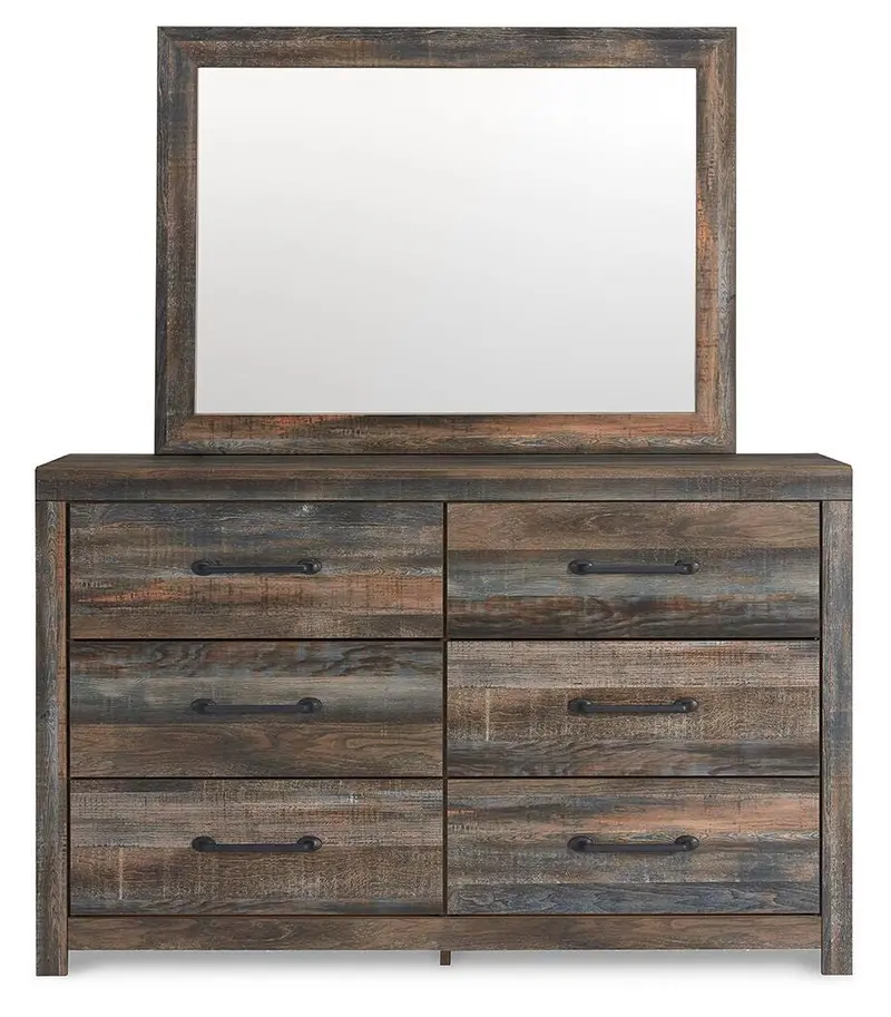 Drystan Multi-Tone Dresser and Matching Wall Mirror