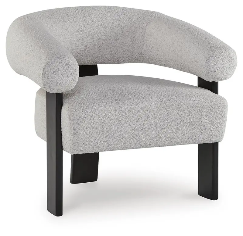 Dultish Snow-White Accent Chair – Minimalist Modern Armchair