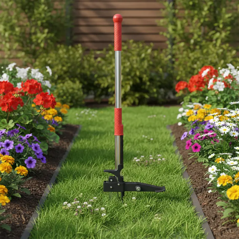 Ergonomic Upright Claw Weeder – 99.5 cm Aluminium Handle, Precision Root Removal | VIDAXL