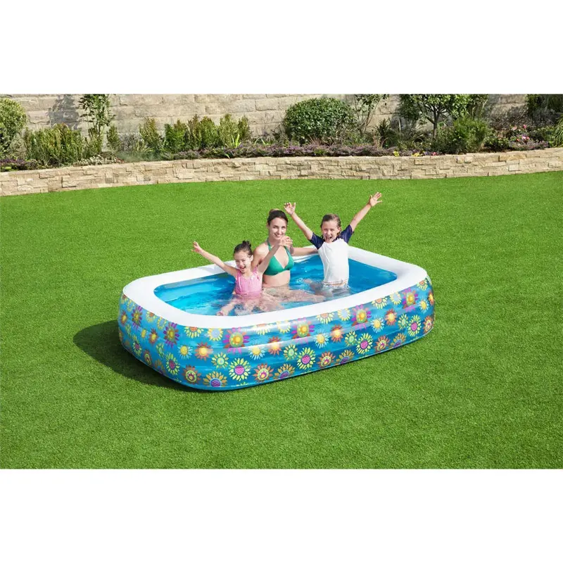 Extra-Wide Inflatable Family Pool – 229 x 152 x 56 cm, 702L Capacity | BESTWAY