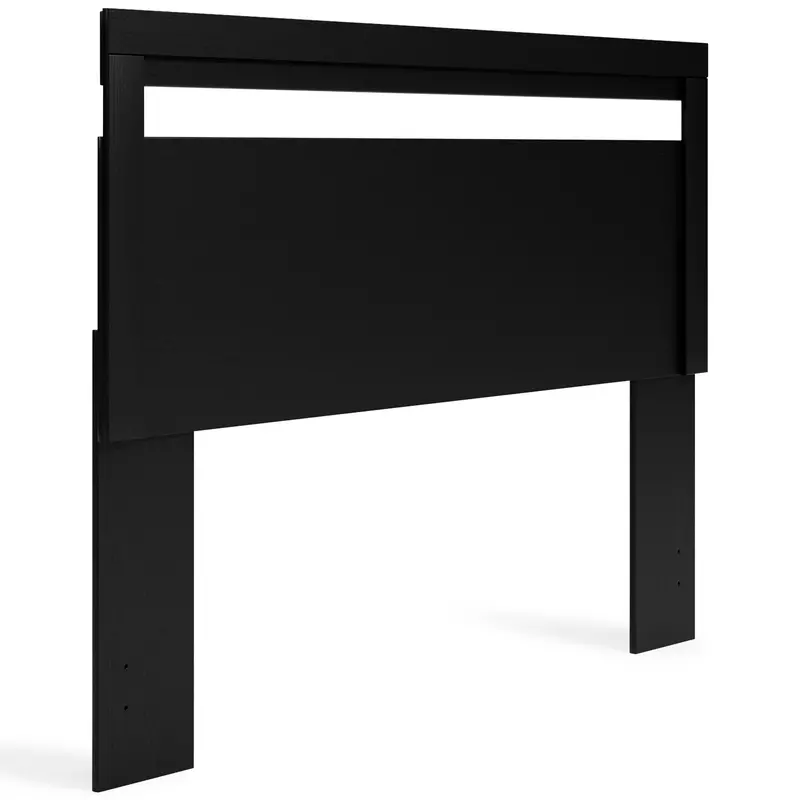 Finch Black Queen Panel Headboard Featuring Contemporary Design