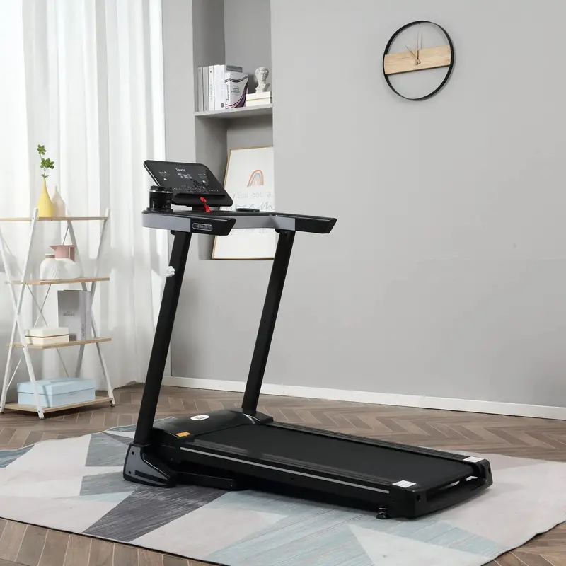 Foldable 500W Electric Treadmill with 12 Preset Programs and 12 km/h Max Speed – HOMCOM