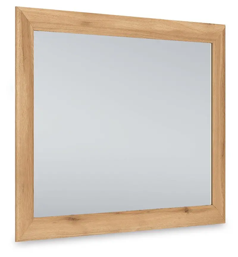 Galletyn Warm Brown Wood Bedroom Mirror
