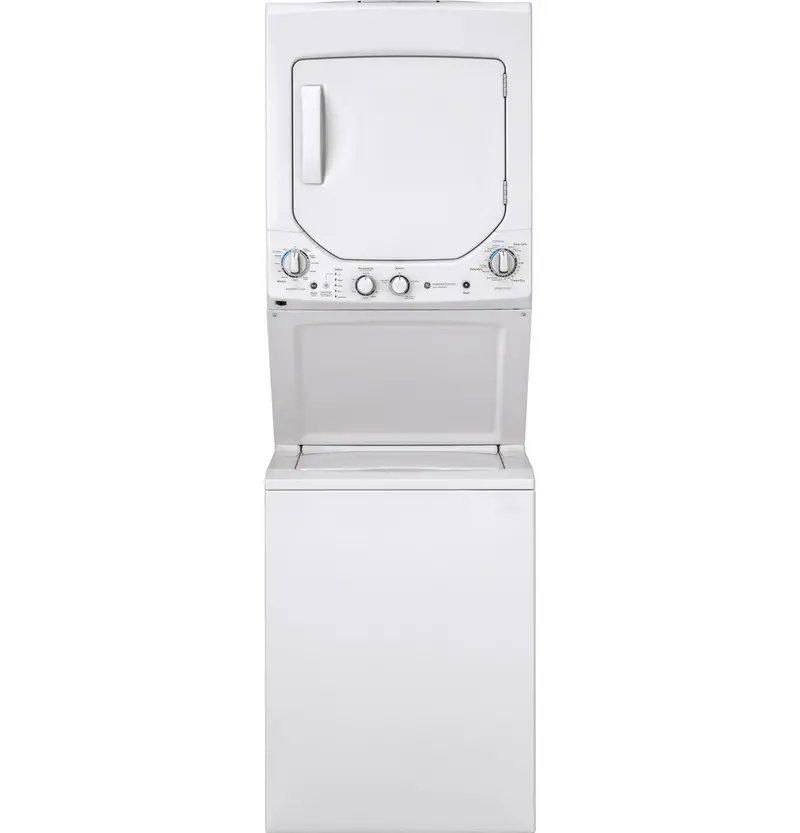 GE Spacemaker® Unitized Washer & Gas Dryer Set – 2.3 Cu. Ft. Washer + 4.4 Cu. Ft. Dryer