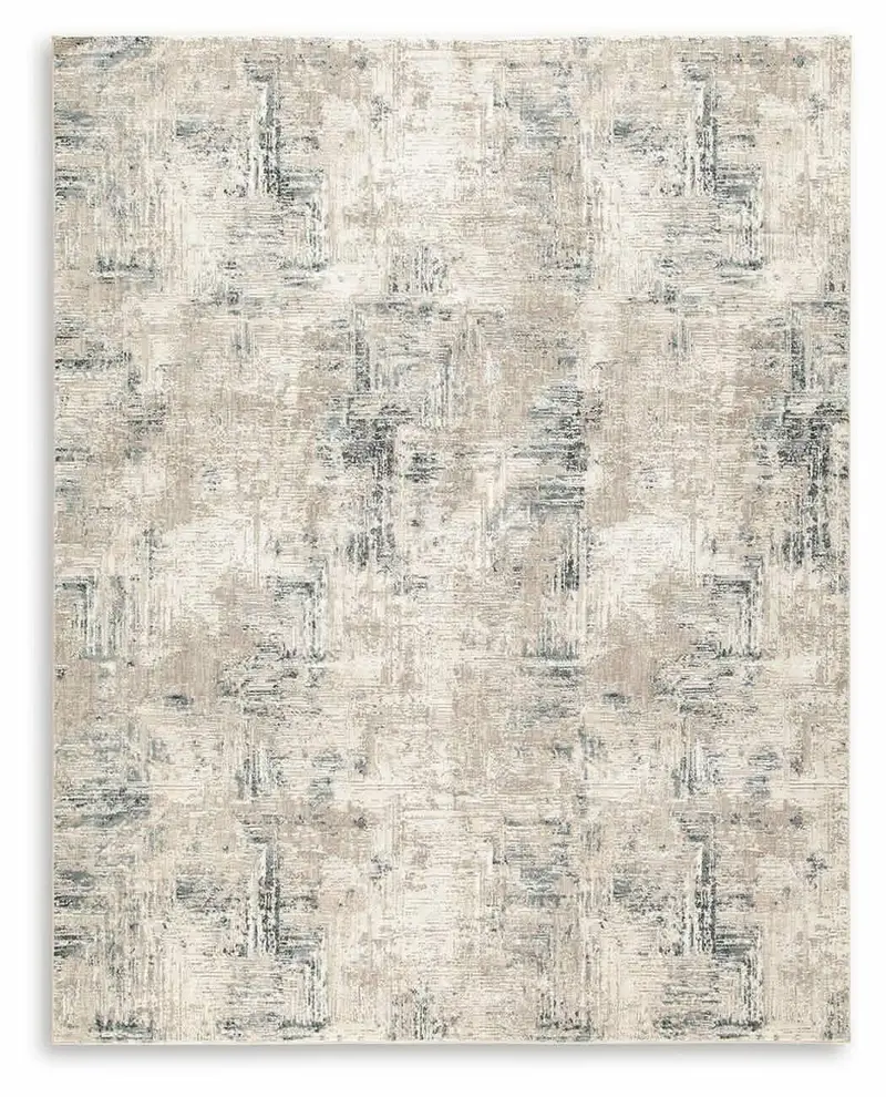 Gentor Blue Ivory Geometric Large Area Rug
