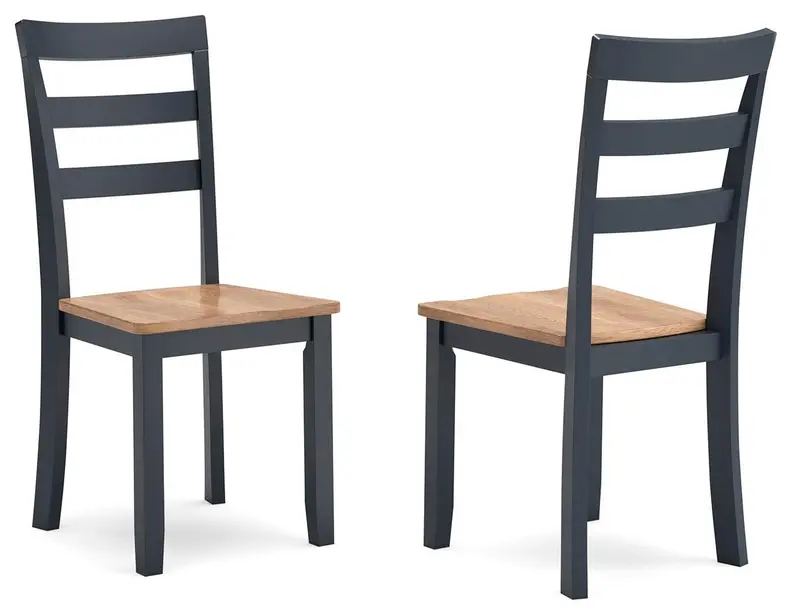 Gesthaven Natural & Blue Dining Chair