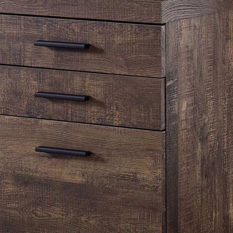 Gray Two-Drawer Filing Cabinet Made from Particleboard and Wood – 25 Inches