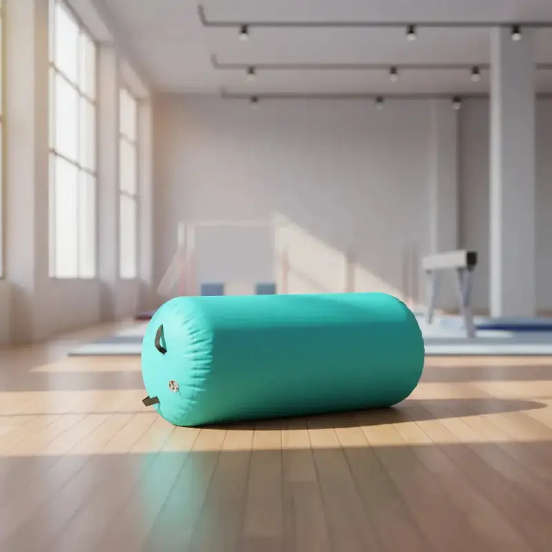 Green Inflatable Gymnastics Air Roll – Training Cylinder for Balance & Fitness by VIDAXL