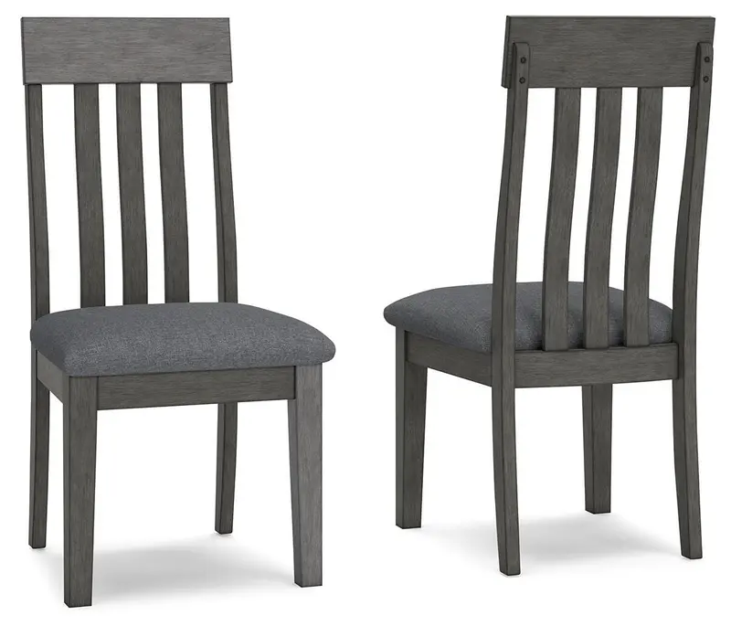 Hallanden Two-Tone Gray Upholstered Dining Side Chair (Sold in Multiples of 2)