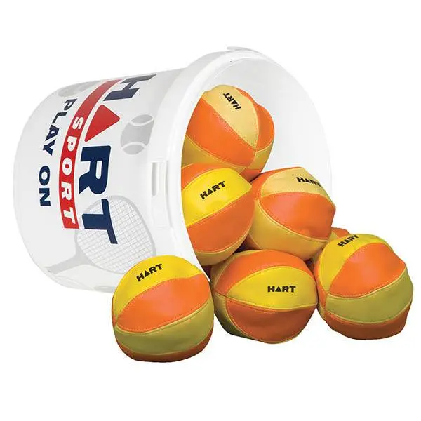 HART Bucket of Soft Bean Bag Balls for Classroom and Playground Use