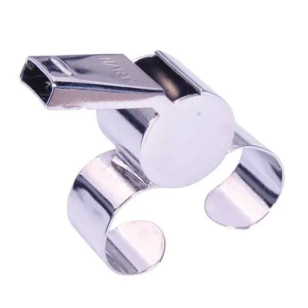 HART Nickel-Plated Finger-Grip Coach Whistle for Clear Audible Signals