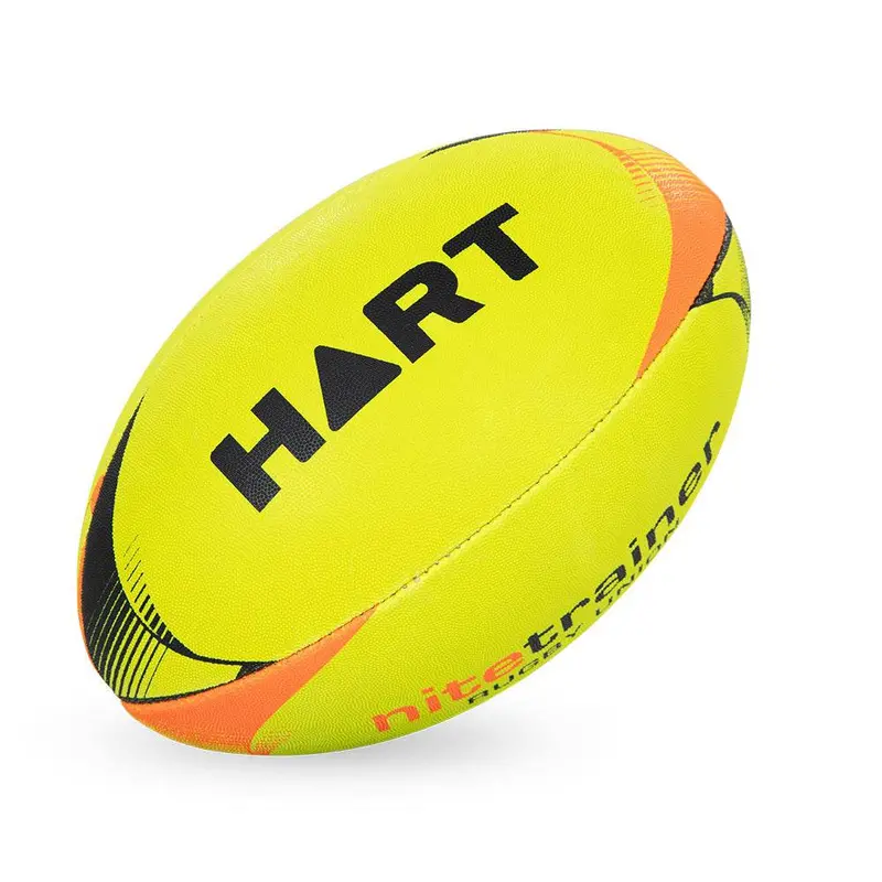 HART Nite Trainer Glow-in-the-Dark Rugby Union Ball for Low-Light Practice
