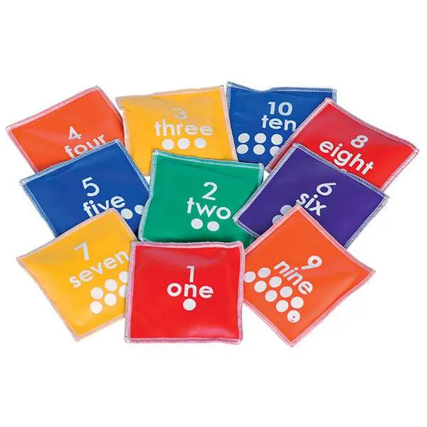 HART Numbered Bean Bag Learning Set for Education and Play