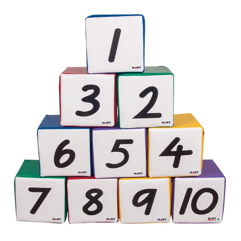 HART Numbered Cube Learning Set (1–10) for Physical Literacy