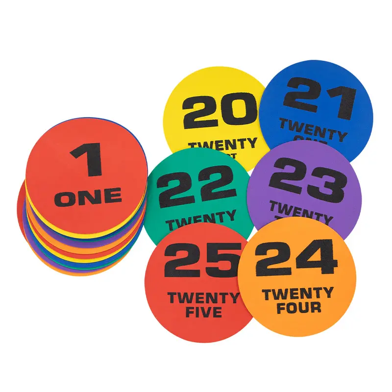 HART Numbered Marking Spot Discs – Set of 25 (1–25) for Drills