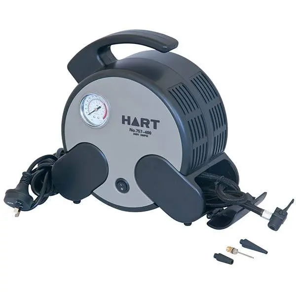 HART Portable Air Compressor for Inflating Sports Equipment