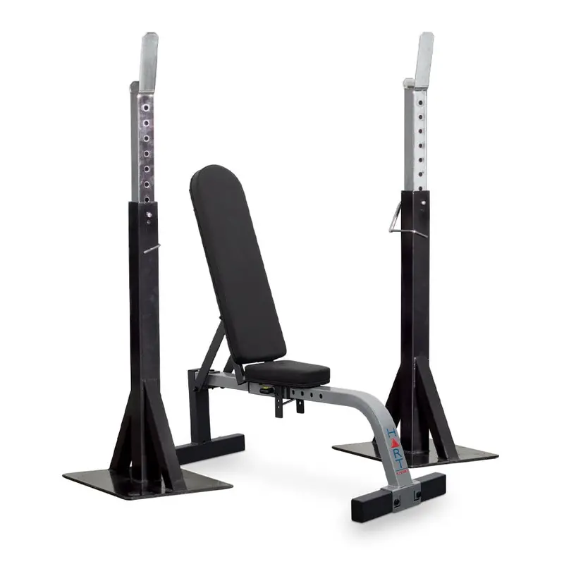 HART Pro Squat Stand & Adjustable Bench Combo – Flat and Incline Workout Station