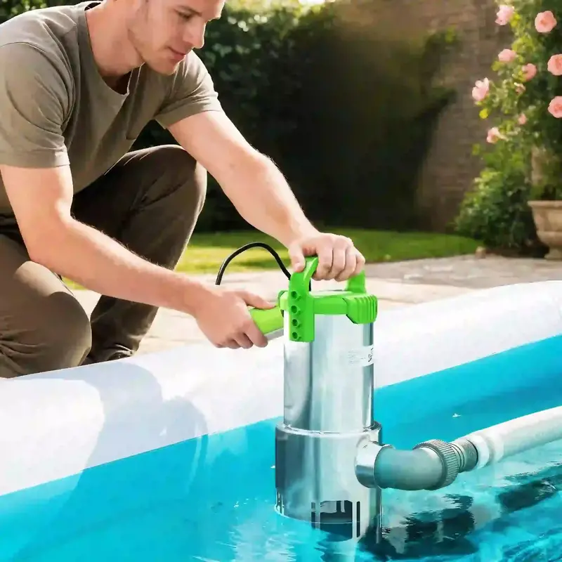 High-Performance 1100W Submersible Water Pump – Stainless Steel Dirty Water Drainage – OUTSUNNY