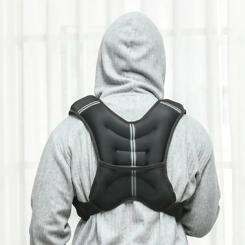 Homcom Adjustable Weighted Vest – 8kg Fitness Training Vest with Wide Shoulder Straps