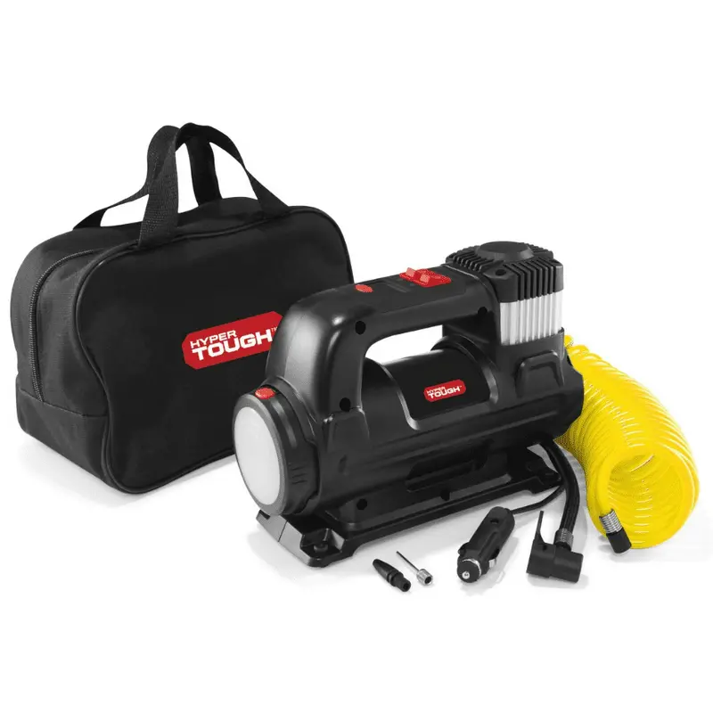 Hyper Tough 12V Digital Tire Inflator – Precision Gauge, Rapid Inflation & Built-in LED Light