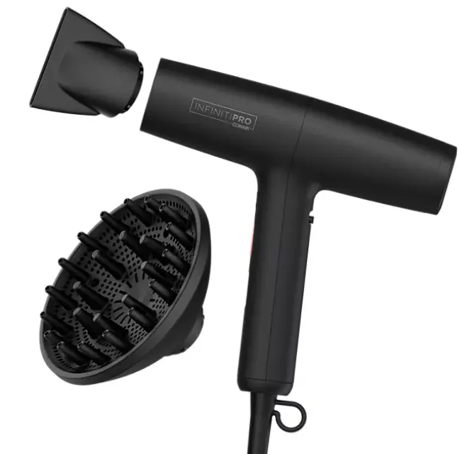InfinitiPRO by Conair DigitalAIRE Hair Dryer with Styling Brush & Carry Bag – Open Box