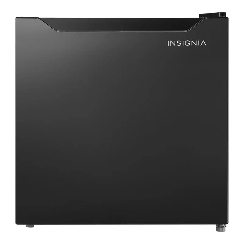 Insignia ENERGY STAR-Certified 1.7 Cu. Ft. Mini Fridge with Door Shelving – Sleek Black Model