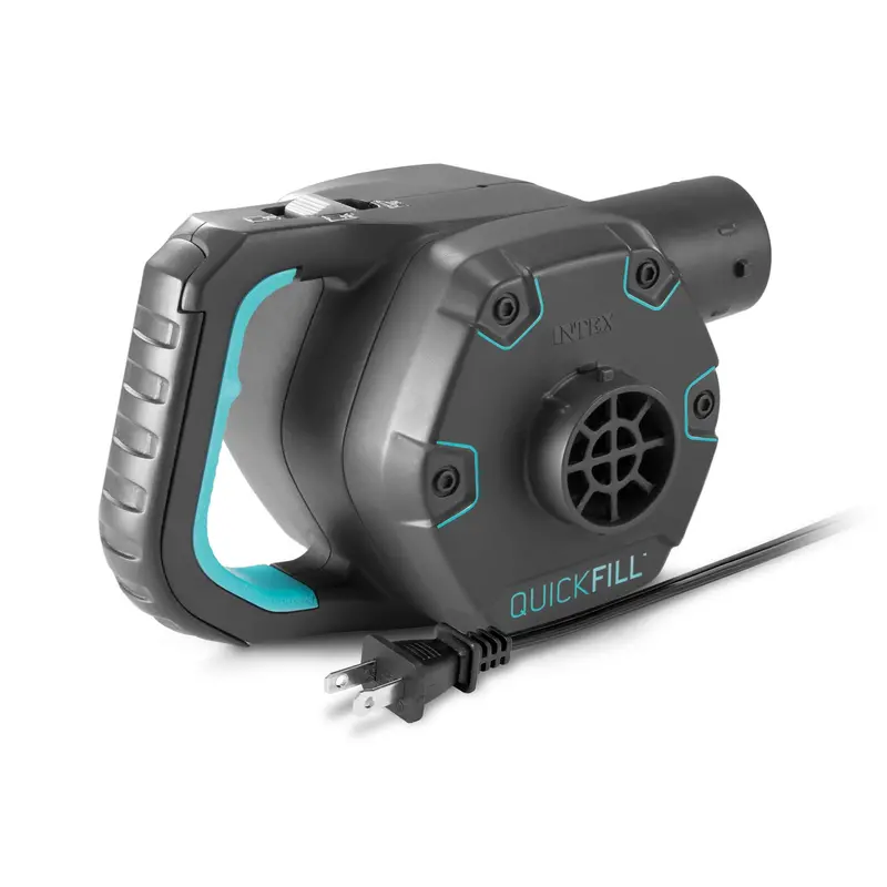 Intex Premium Quick-Fill AC Air Pump – 120V Electric Inflator with 3 Nozzle Types