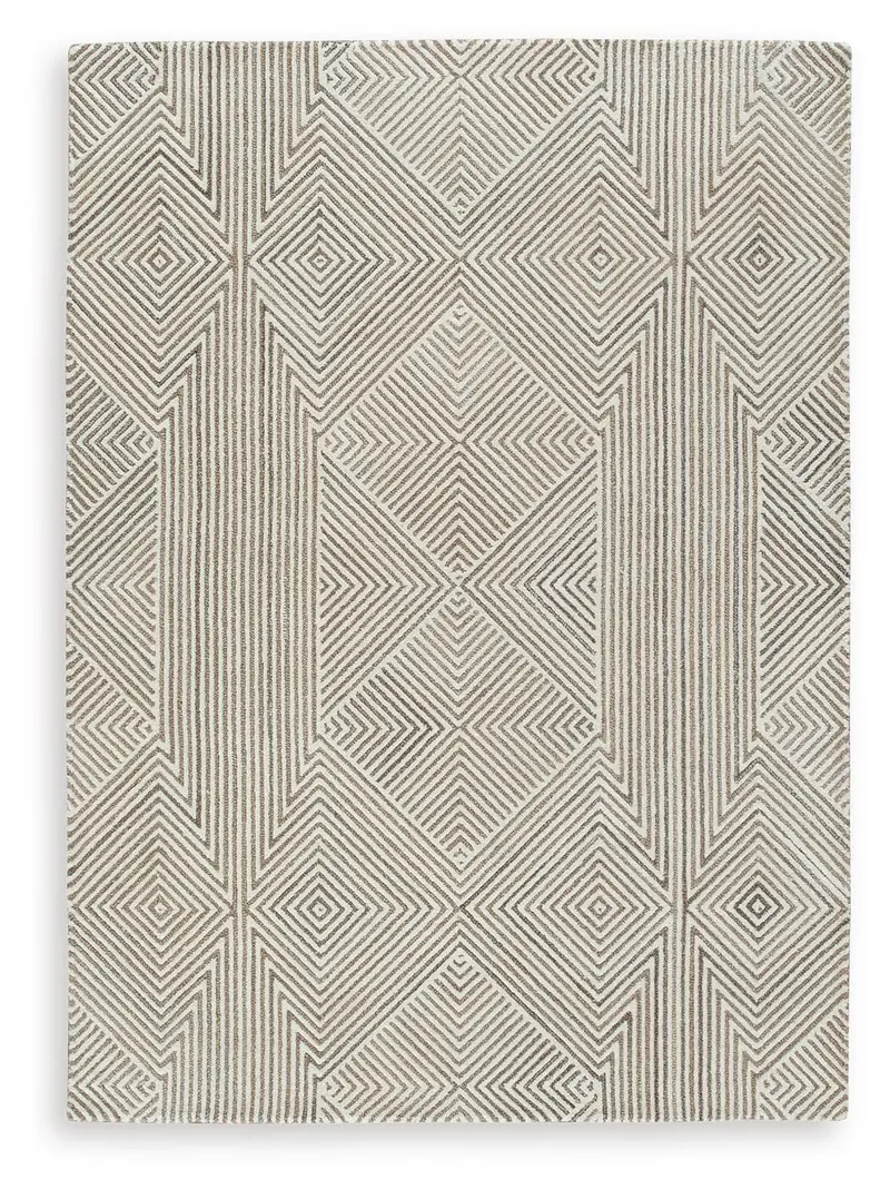 Jadott Medium Beige Brown Area Rug