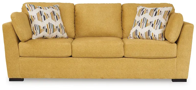 Keerwick Sunflower Fabric Queen Sofa Bed