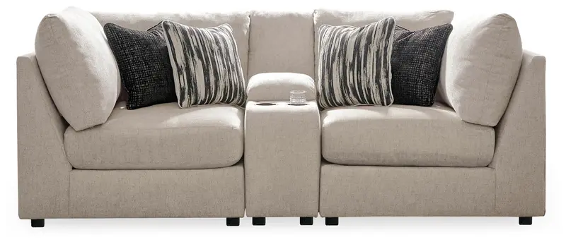 Kellway Bisque 3-Piece Sectional Loveseat Set