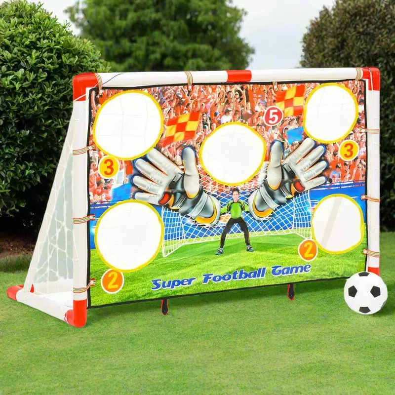 Kids’ Starter Football Goal Set – 120×77.5cm, Includes Ball, Pump & Ground Spikes by VIDAXL