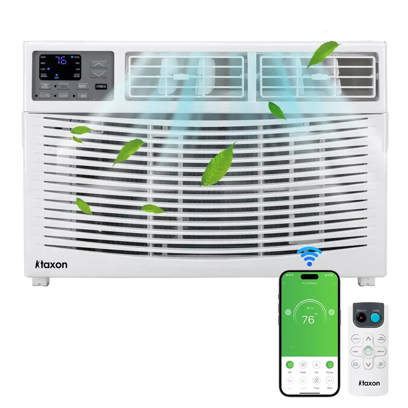 Ktaxon 14,000 BTU Wi-Fi Window Air Conditioner – Intelligent Climate Control with Eco Efficiency for Medium Rooms