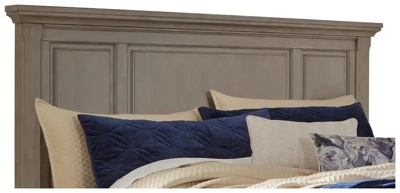 Lettner Light Gray Panel Headboard for Queen-Size Beds