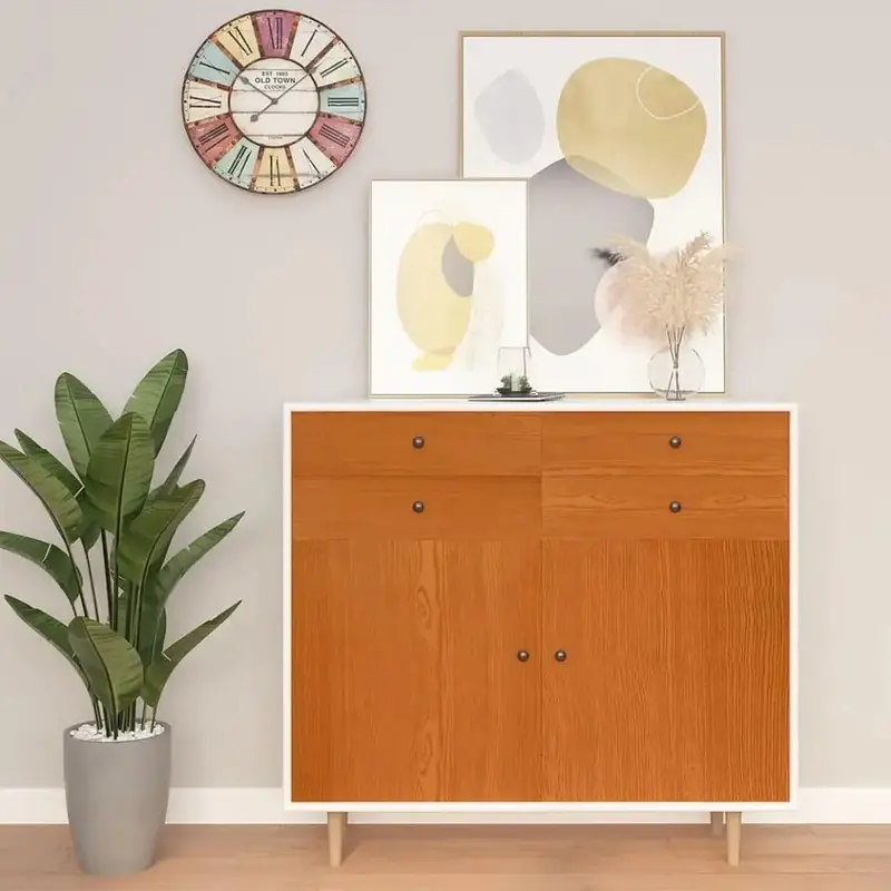 Light Oak Self-Adhesive Furniture Film – 500x90cm Realistic Wood-Grain PVC Sticker | VIDAXL