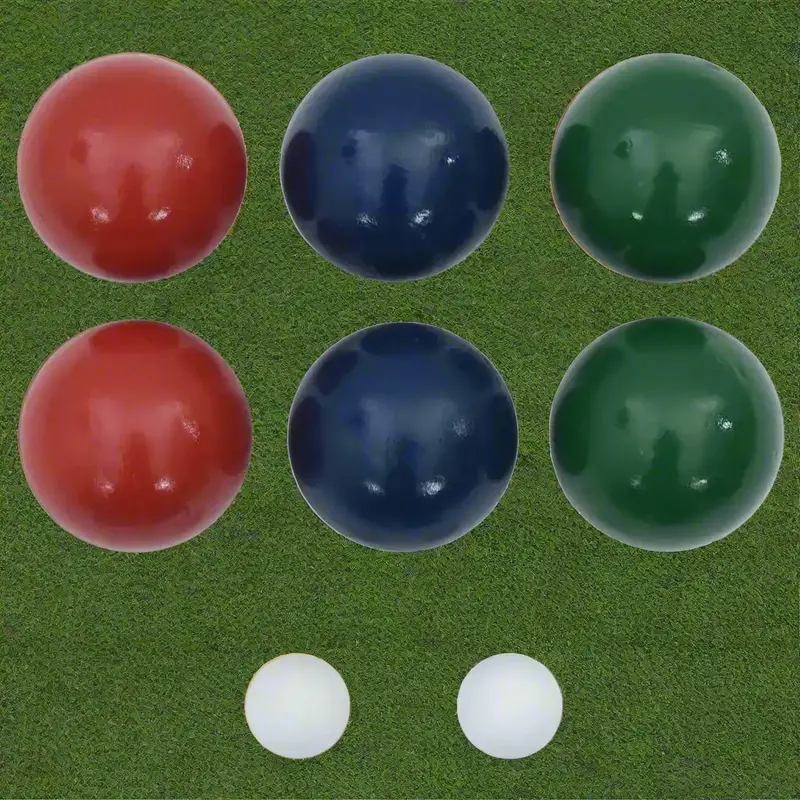 Lightweight Solid Pinewood Bocce Ball Set – Family-Friendly Outdoor Game for All Ages