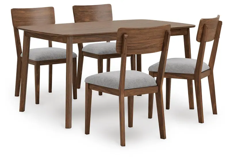Lyncott Brown 5-Piece Dining Set
