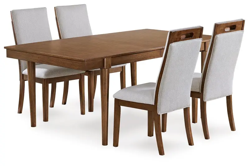 Lyncott Brown Dining Table and Chair Bundle (4-Piece)