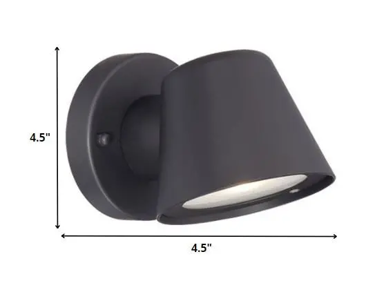 Matte Black LED Short Cone Wall Sconce