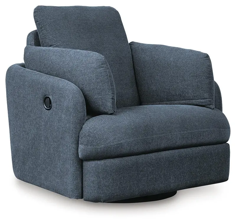 Modmax Ink Black Swivel Glider Recliner