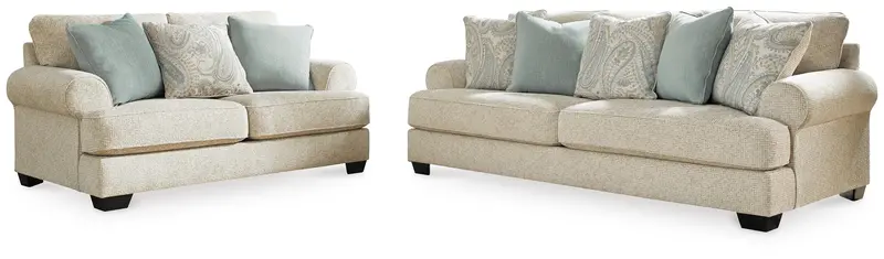 Monaghan Sandstone Sofa and Matching Loveseat