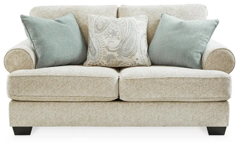 Monaghan Sandstone-Toned Loveseat with Neutral Elegance