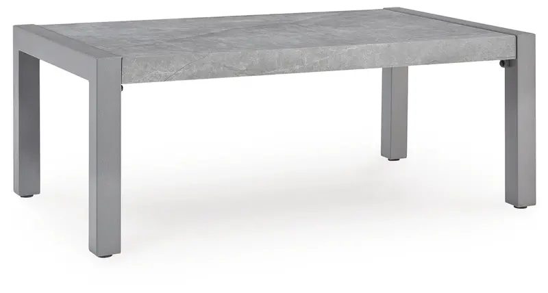 Moonlight View Gray Rectangular Coffee Table