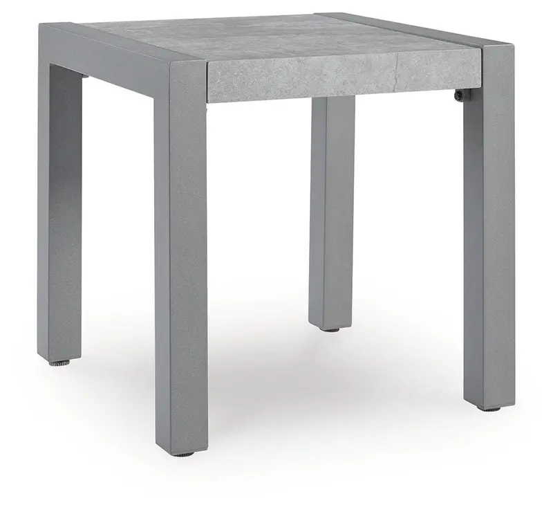 Moonlight View Gray Square End Table