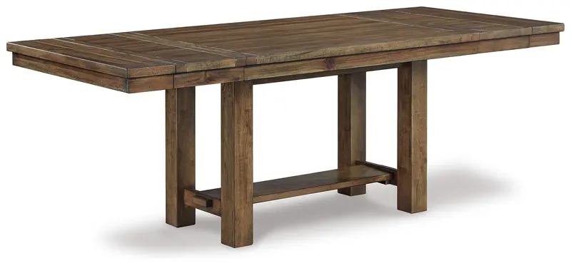 Moriville Gray-Brown Extendable Rectangular Dining Table