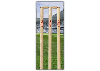NYDA Adhesive Cricket Stump Sticker Kit for Field Marking and Setup