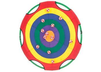 NYDA Hoop Target Game with 12 Soft Balls