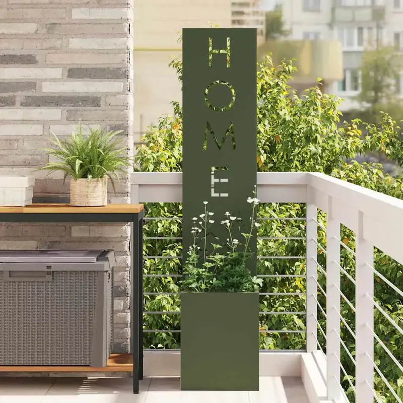 Olive Green Garden Screen – 140 cm Contemporary Design, Non-Matte Finish Option | VIDAXL