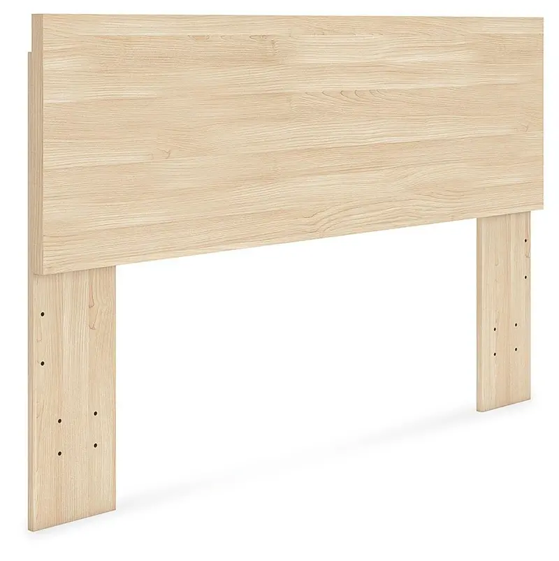 Onita Natural Wood-Grain Panel Headboard for Queen Beds