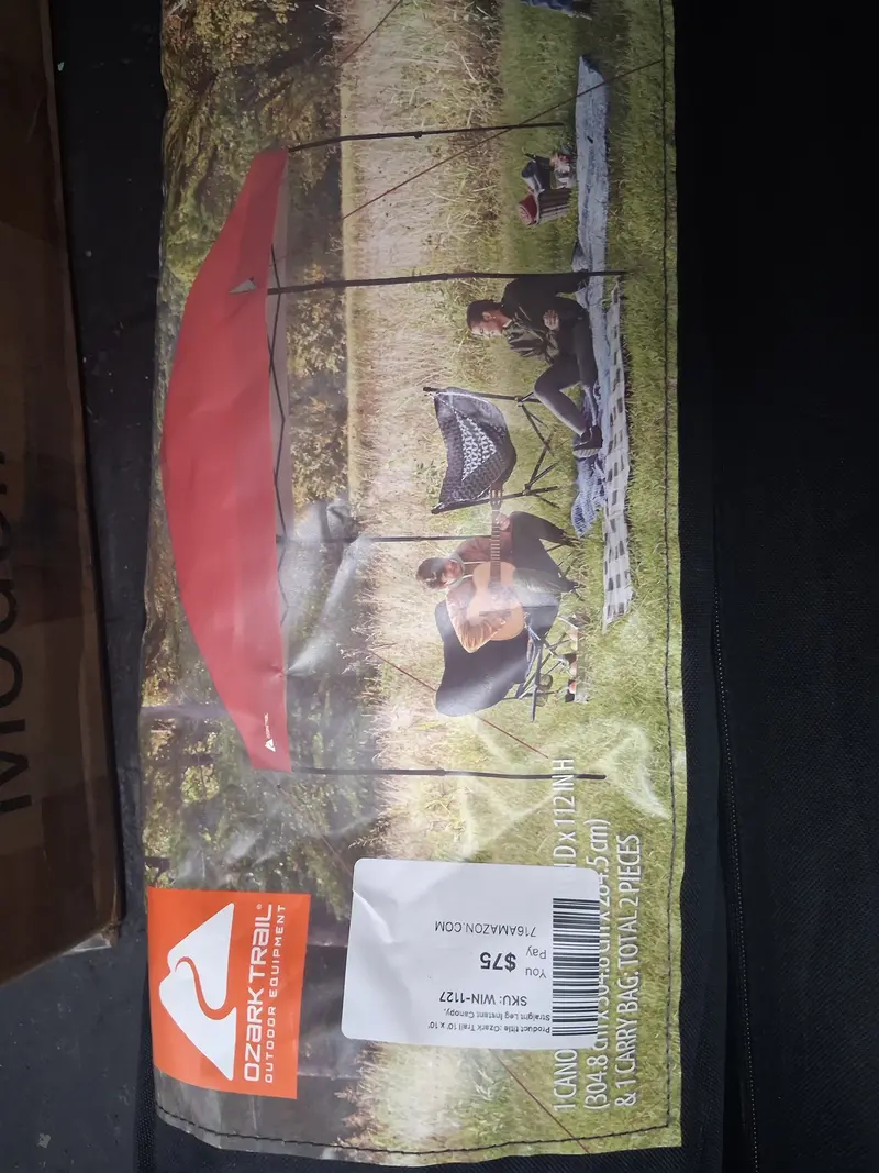 Ozark Trail 10′ x 10′ Instant Canopy – Straight-Leg Pop-Up Shade Tent in White
