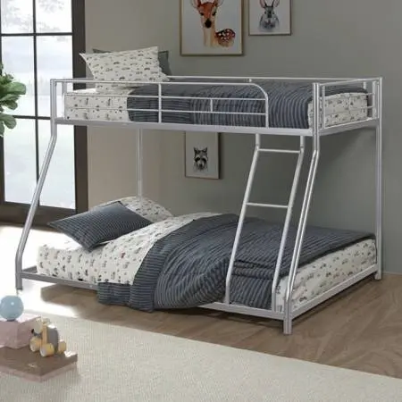 Panos FM-BK901SV-TF Twin/Full Metal Bunk Bed – Space-Saving, Industrial-Style Frame